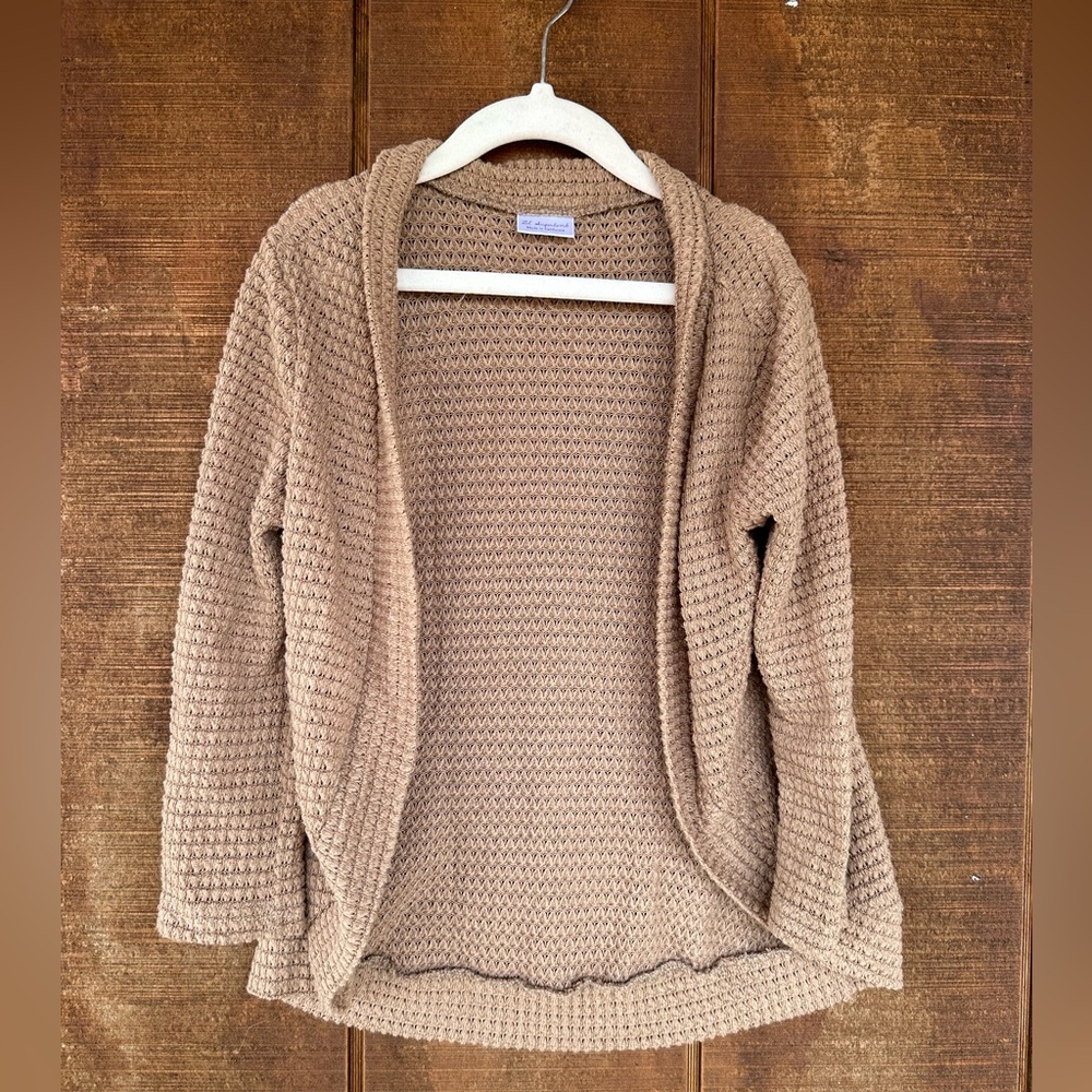 Lil Sugarlamb waffle knit cardigan